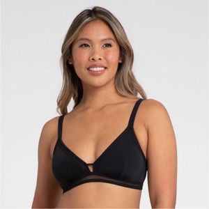 All.You.LIVELY Women's Mesh Trim
Bralette - Jet Black S